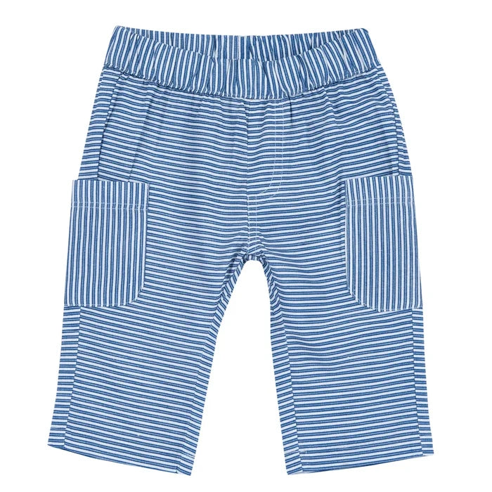 Boys Blue Striped Trouser