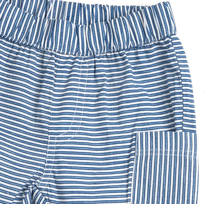 Boys Blue Striped Trouser