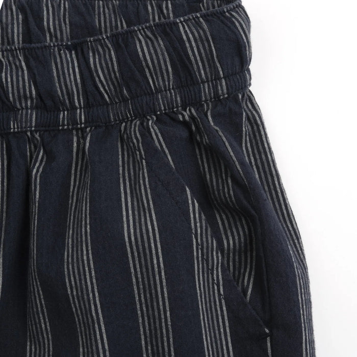 Boys Dark Blue Striped Trouser