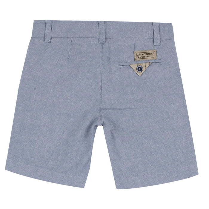 Boys Grey Solid Shorts
