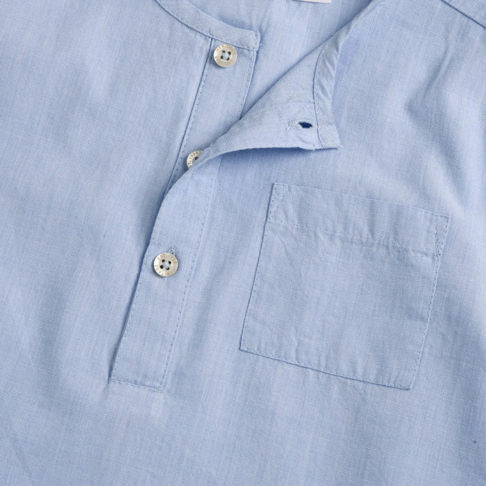 Boys Light Blue Solid Shirt