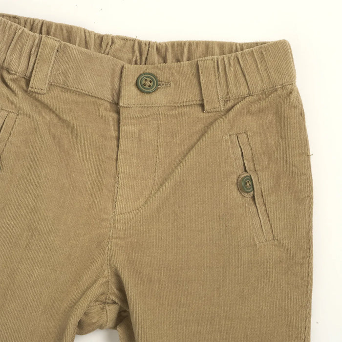 Boys Light Brown Solid Trouser