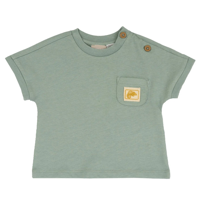 Boys Light Green Solid T-shirt