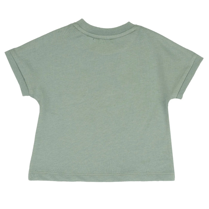 Boys Light Green Solid T-shirt