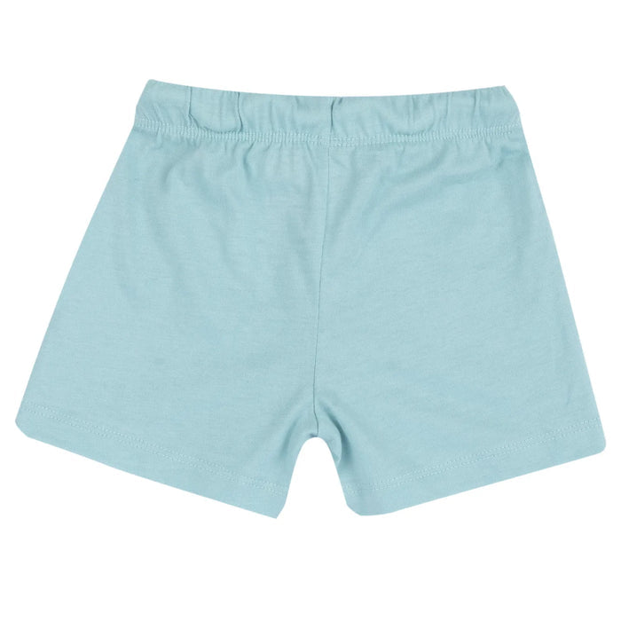 Boys Light Natural Printed T-Shirt with Shorts