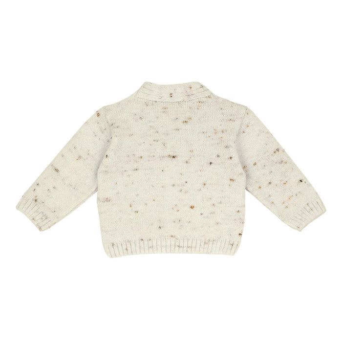 Boys Light Natural Self Design Cardigan
