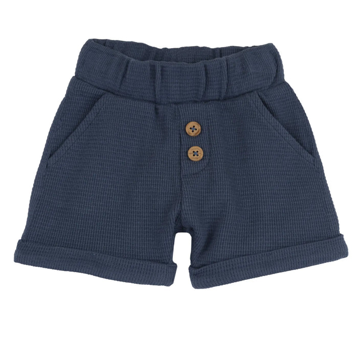 Boys Medium Blue Solid Shorts