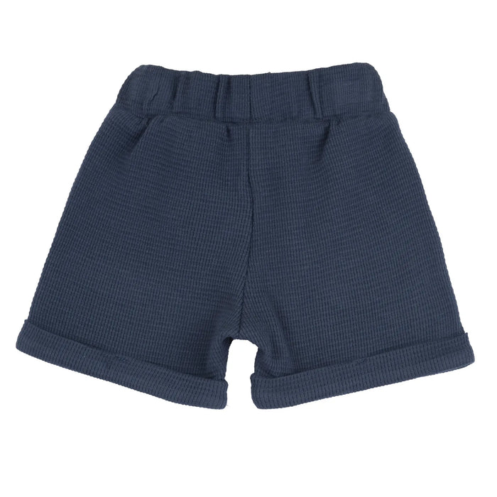 Boys Medium Blue Solid Shorts
