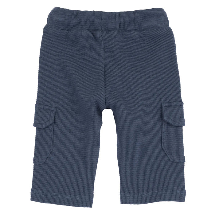 Boys Medium Light Blue Solid Trouser