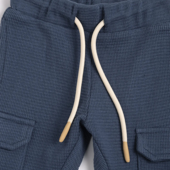 Boys Medium Light Blue Solid Trouser