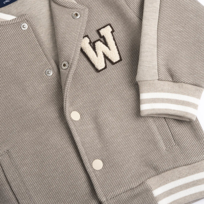 Boys Medium Natural Colorblocked Sweatshirt