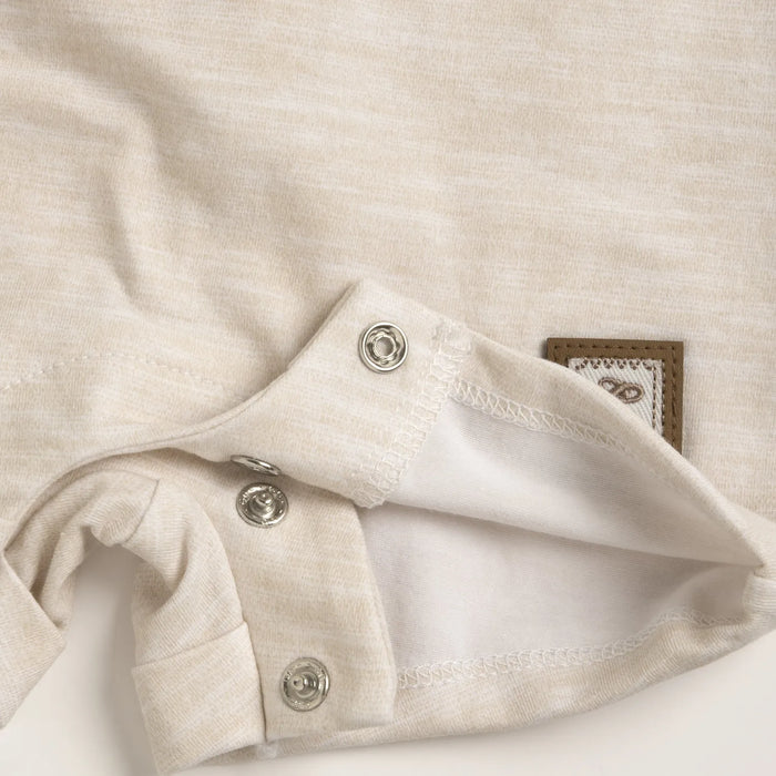 Boys Medium Natural Solid Romper