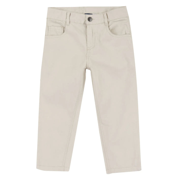 Boys Medium Natural Solid Trouser