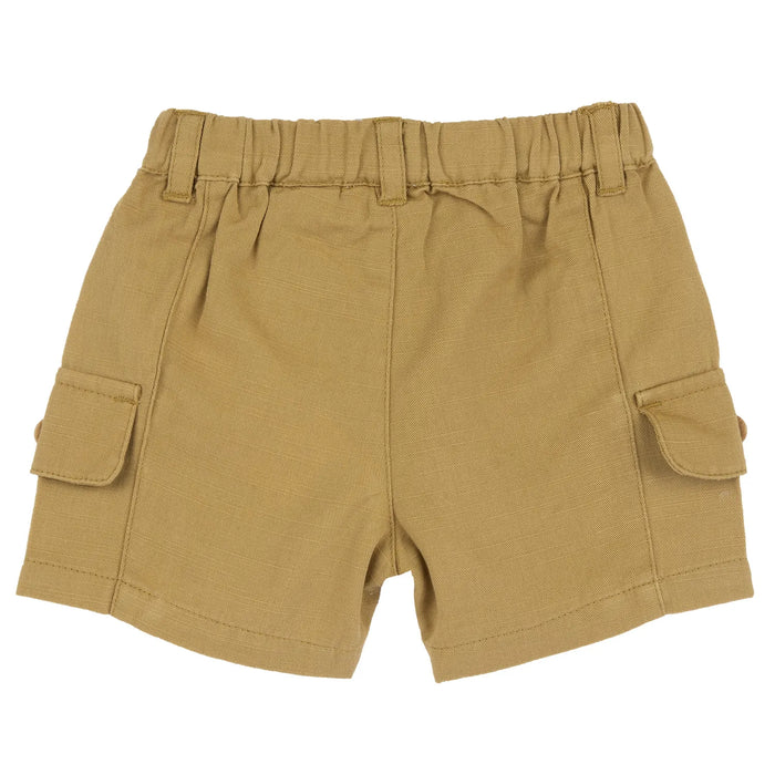 Boys Mustard Yellow Solid Shorts