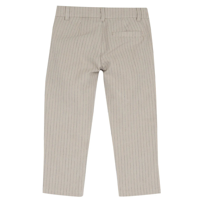 Boys Natural Striped Trouser