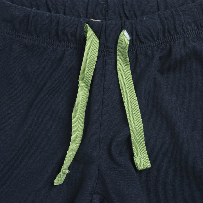 Boys Navy Blue Embellished Shorts