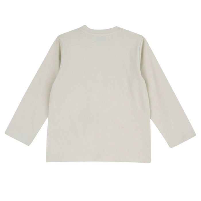 Boys Off White Printed Long Sleeve T-shirt