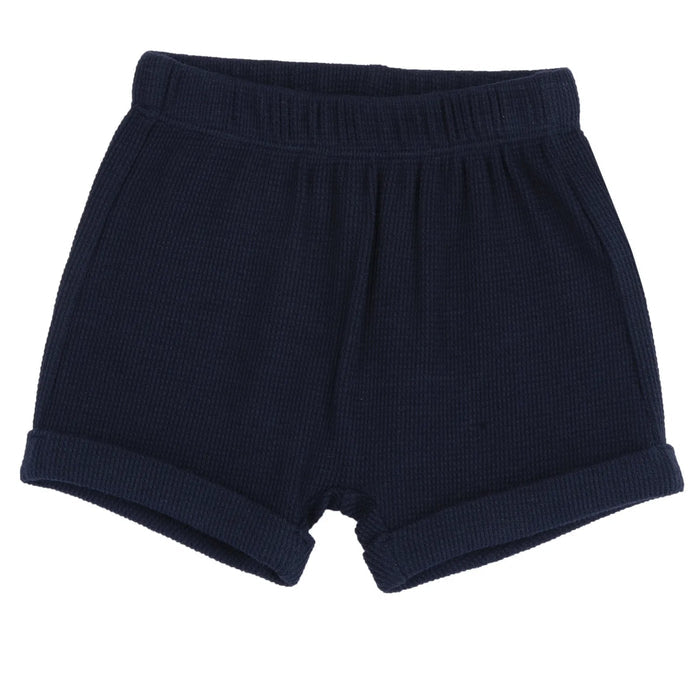 Boys White and Blue Printed T-Shirt with Shorts