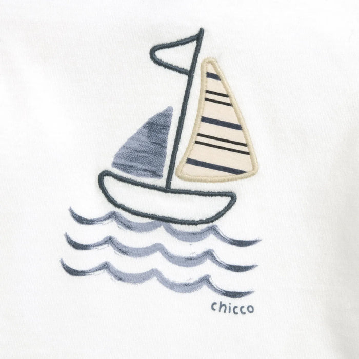 Boys White Applique T-shirt