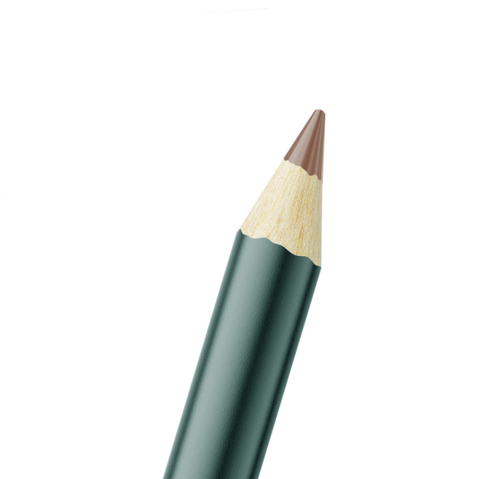 Demure Light Brown Eye Brow Liner Pencil showing the tip of the pencil.