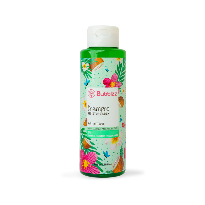 Bubblzz Moisture Lock Shampoo For All Hair Types 500 Ml