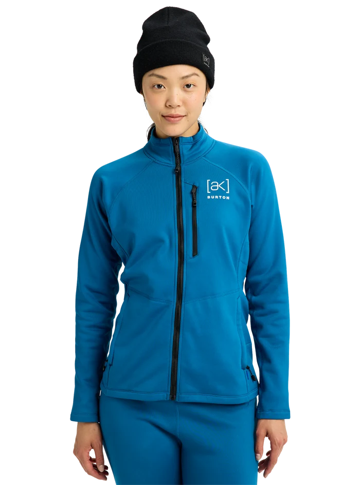 Product image of Women's Burton [ak] Baker Stretch Full-Zip Fleece[Variant: Blue Teal]