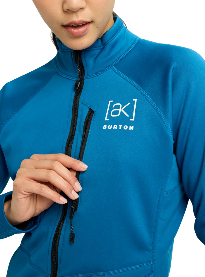 Product image of Women's Burton [ak] Baker Stretch Full-Zip Fleece[Variant: Blue Teal]