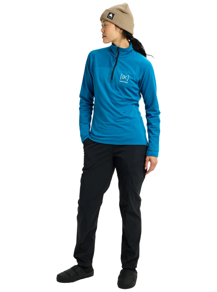 Product image of Women's Burton [ak] Helium Grid Quarter-Zip Fleece[Variant:Blue Teal]