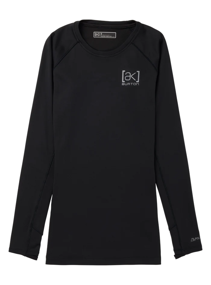 Product image of Women's Burton [ak] Helium Power Grid™ Base Layer Crewneck[Variant:True Black]