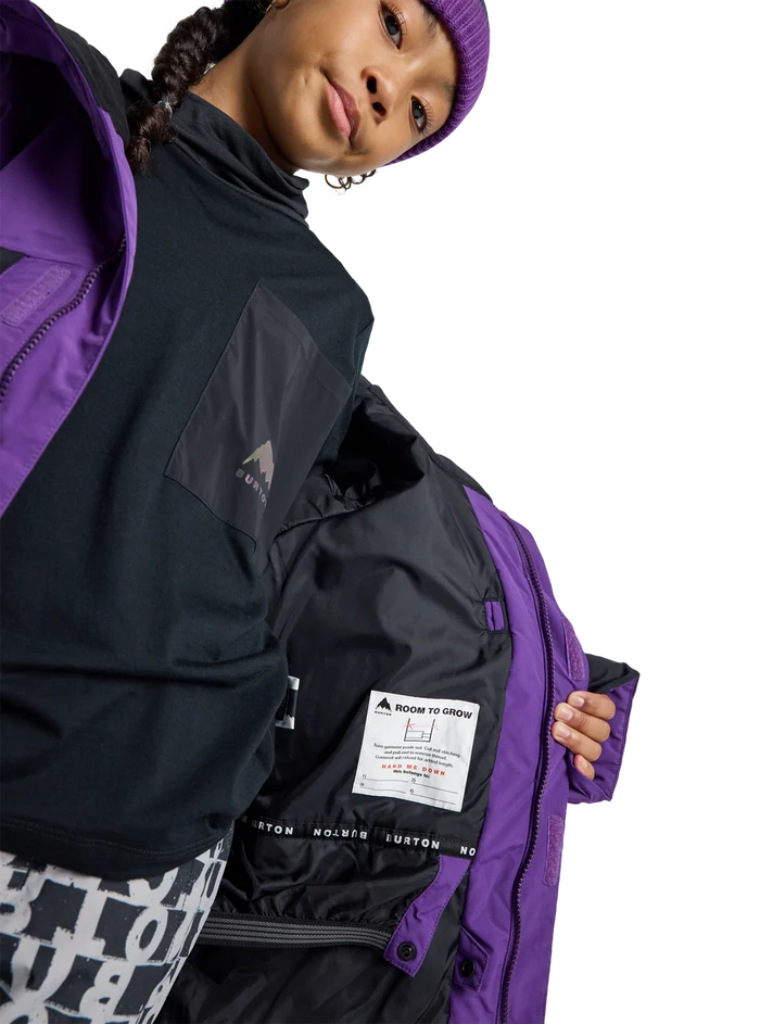 Product image of Kids' Burton Ascutney 2L Jacket[Variant:Imperial Purple / True Black]