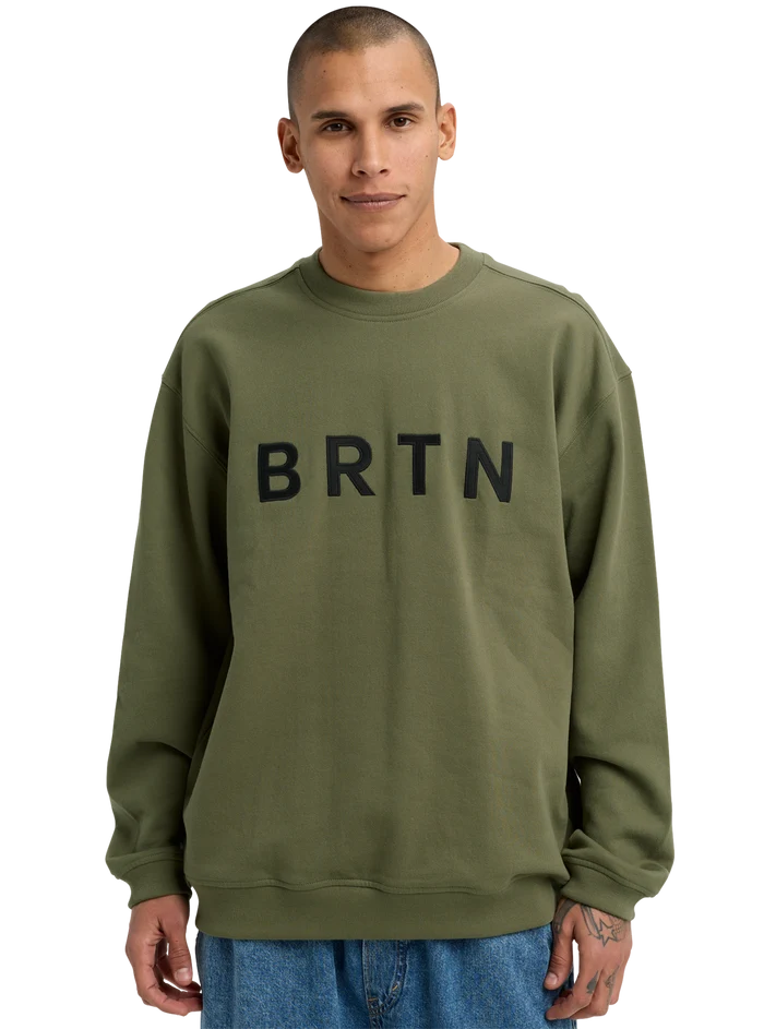 Product image of Burton BRTN Crewneck Sweatshirt[Variant:Forest Moss]