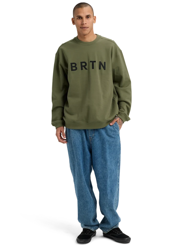 Product image of Burton BRTN Crewneck Sweatshirt[Variant:Forest Moss]