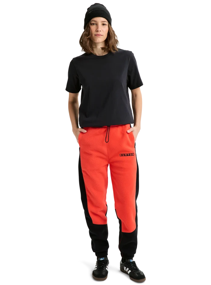 Product image of Burton Cinder Fleece Pants[Variant:Fiesta Red / True Black]