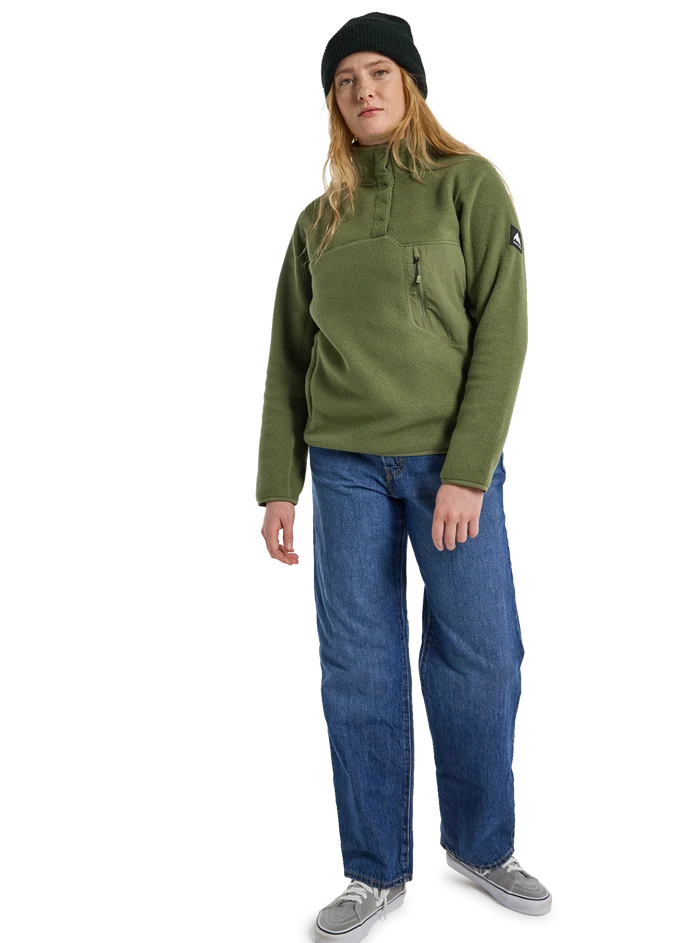 Product image of Women's Burton Cinder Fleece Pullover[Variant:Forest Moss]