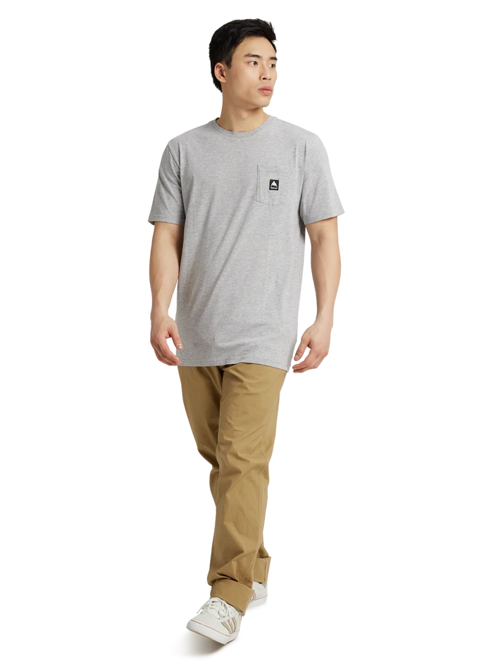 Product image of Burton Colfax Short Sleeve T-Shirt[Variant:Gray Heather]
