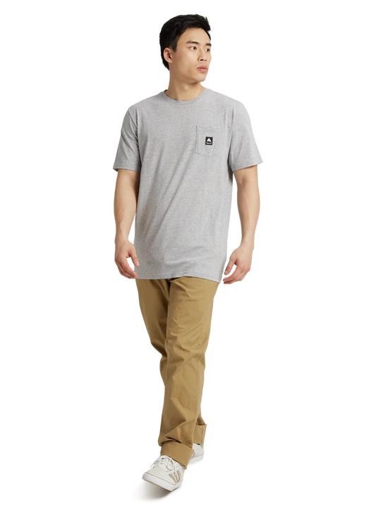 Product image of Burton Colfax Short Sleeve T-Shirt[Variant:Gray Heather]