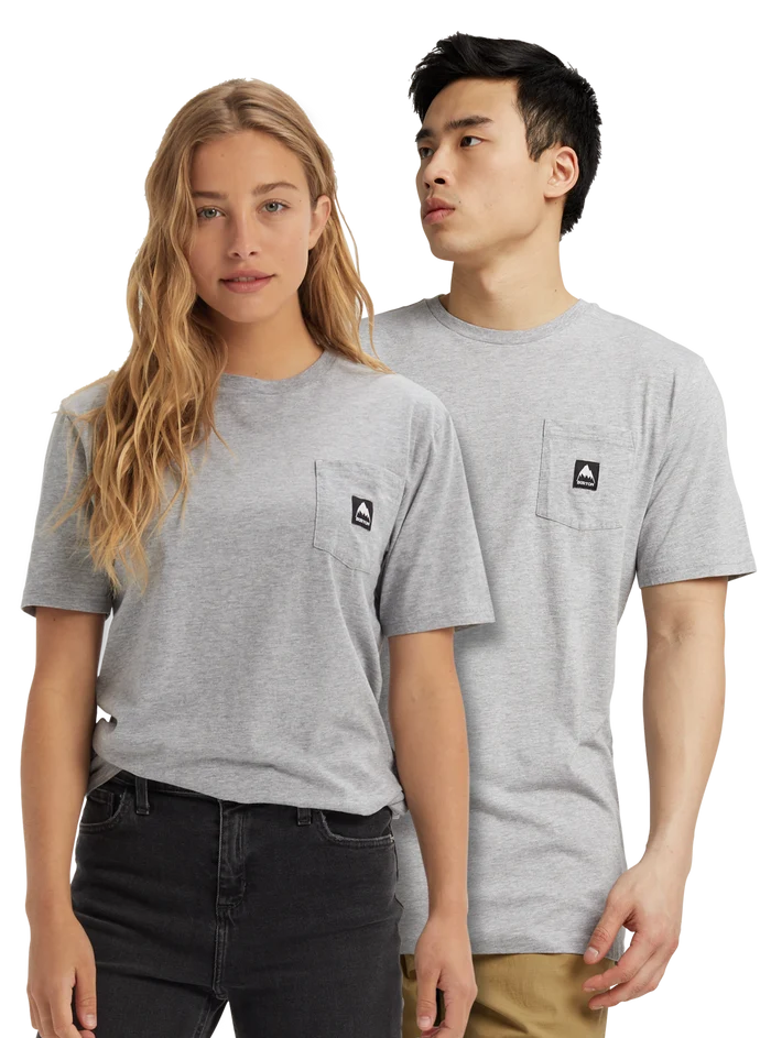 Product image of Burton Colfax Short Sleeve T-Shirt[Variant:Gray Heather]