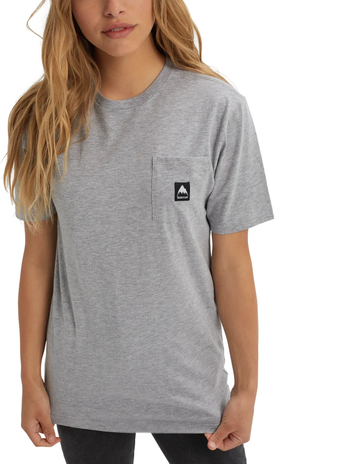 Product image of Burton Colfax Short Sleeve T-Shirt[Variant:Gray Heather]