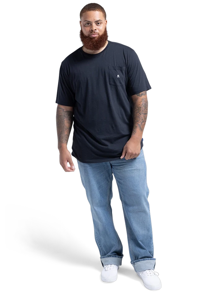 Product image of Burton Colfax Short Sleeve T-Shirt[Variant:True Black]