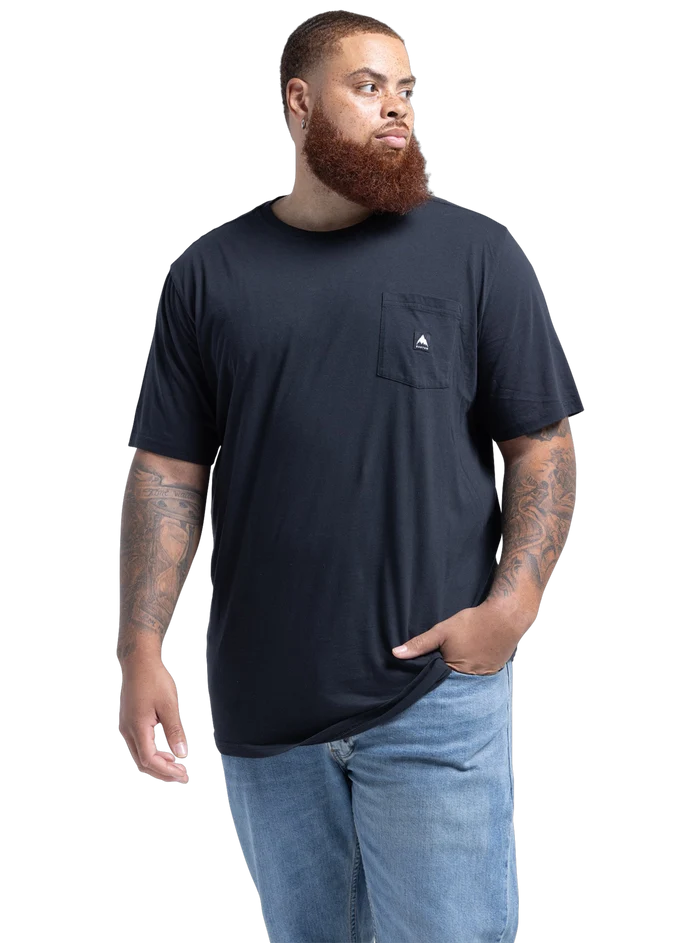 Product image of Burton Colfax Short Sleeve T-Shirt[Variant:True Black]