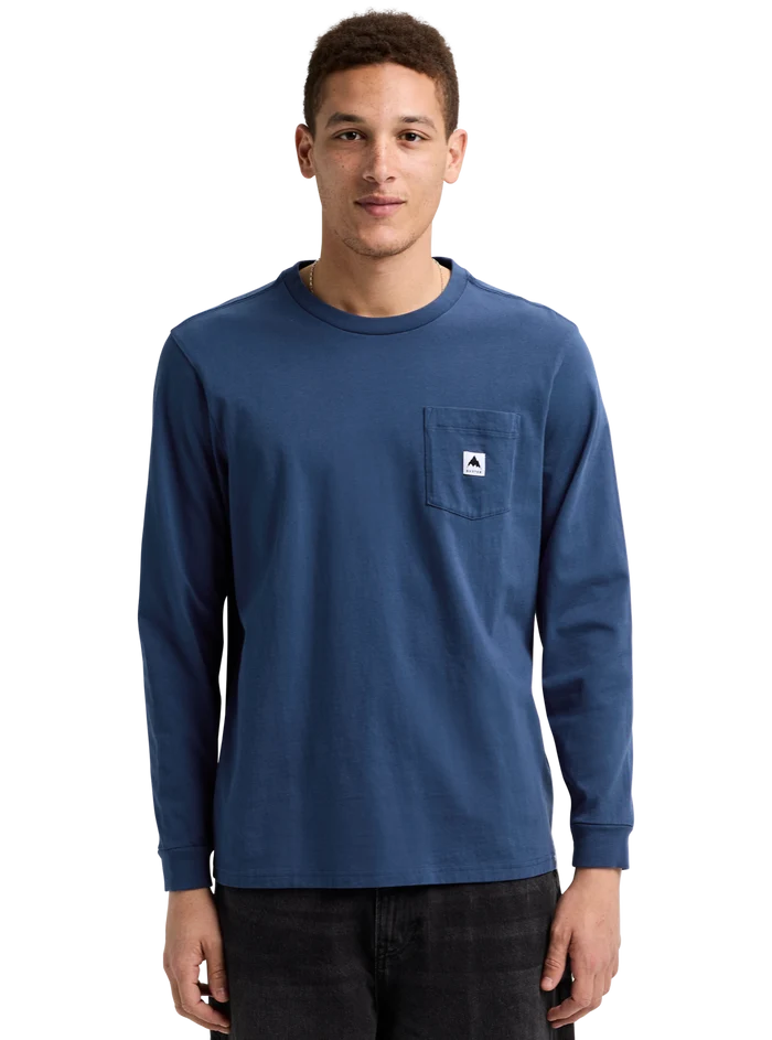 Product image of Burton Colfax Long Sleeve T-Shirt[Variant:Nightfall]