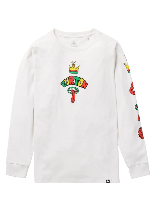 Product image of Kids' Burton Counterbalance 26 Long Sleeve T-Shirt[Variant:Stout White]