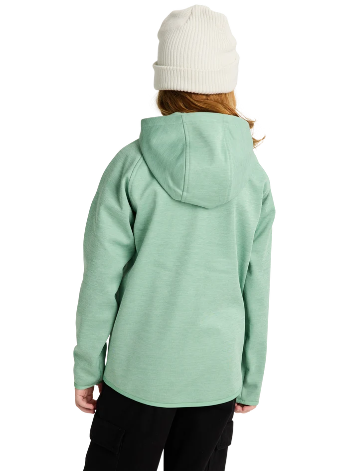 Product image of Kids' Burton Crown Weatherproof Full-Zip Fleece[Variant:Soft Sage Heather]