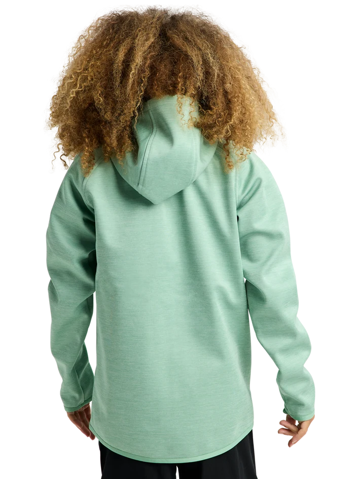 Product image of Kids' Burton Crown Weatherproof Full-Zip Fleece[Variant:Soft Sage Heather]