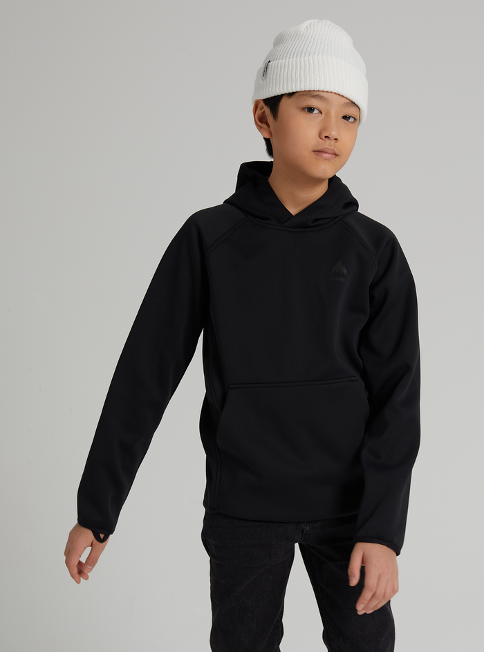 Product image of Kids' Burton Crown Weatherproof Pullover Fleece[Variant:True Black]