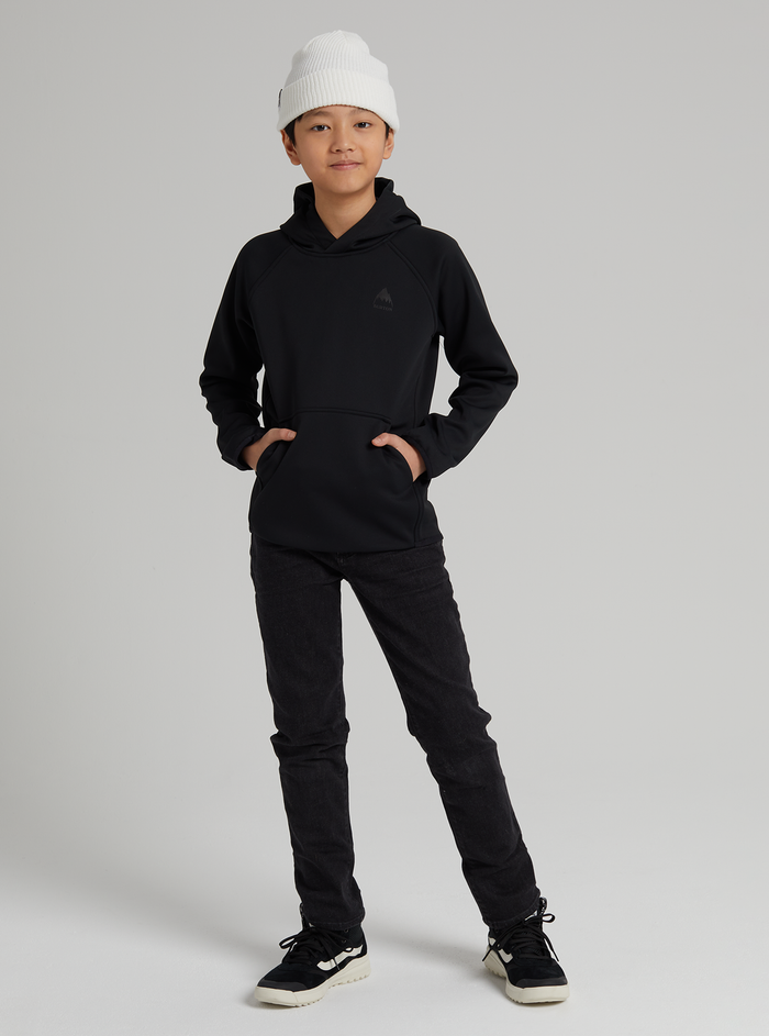 Product image of Kids' Burton Crown Weatherproof Pullover Fleece[Variant:True Black]