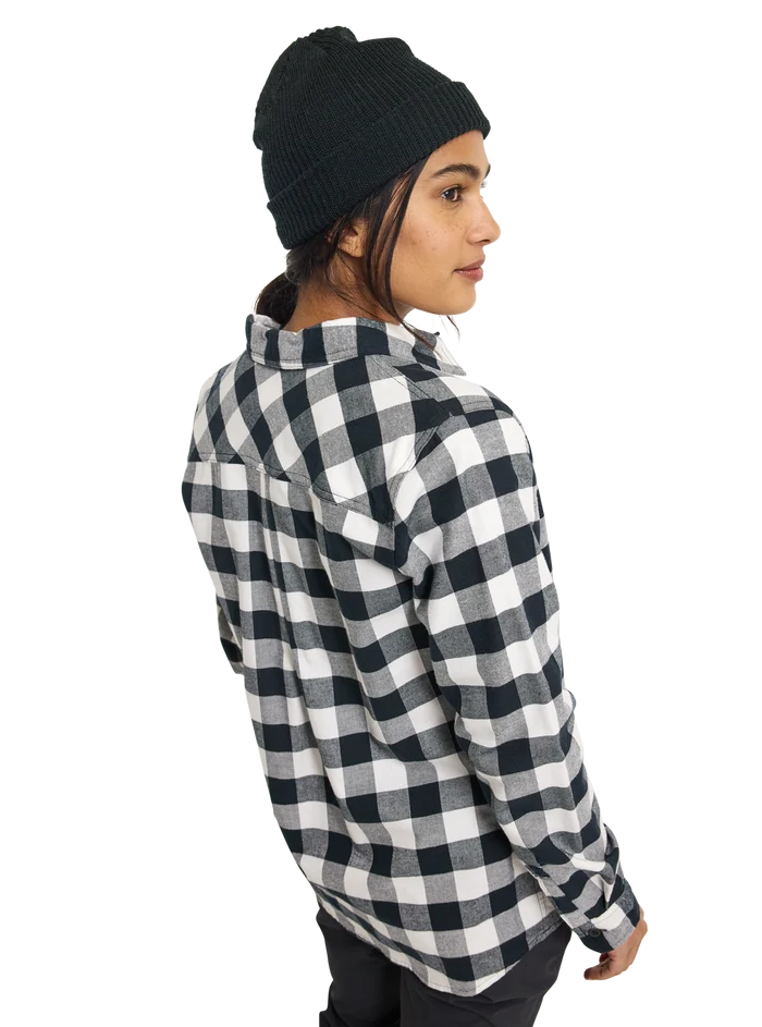 Product image of Women's Burton Favorite Long Sleeve Flannel Shirt[Variant:Stout White Buffalo Plaid]