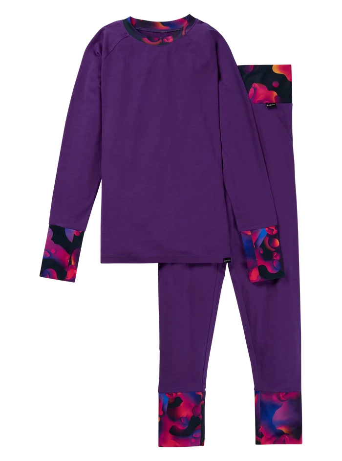 Product image of Kids' & Toddlers' Burton Merino Wool Base Layer Set[Variant:Imperial Purple]