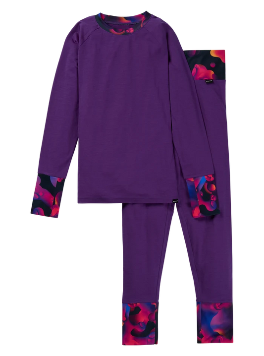Product image of Kids' & Toddlers' Burton Merino Wool Base Layer Set[Variant:Imperial Purple]