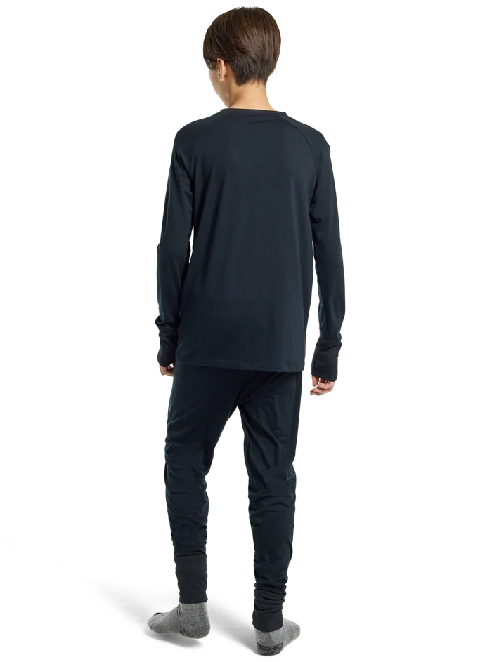 Product image of Kids' & Toddlers' Burton Merino Wool Base Layer Set[Variant:True Black]